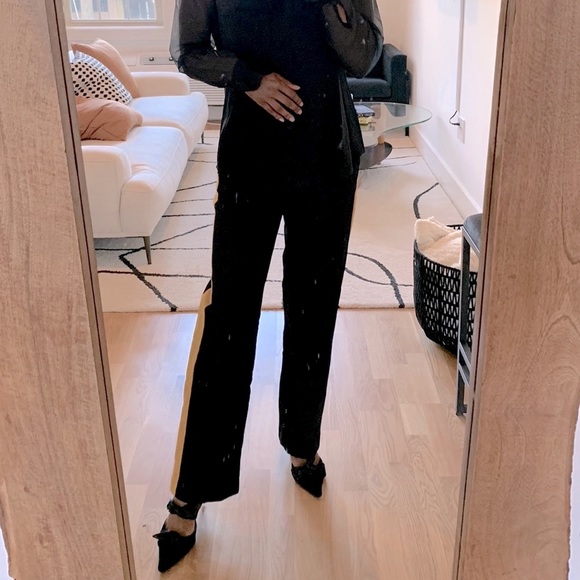 Zara Pants - Zara black/yellow striped pants